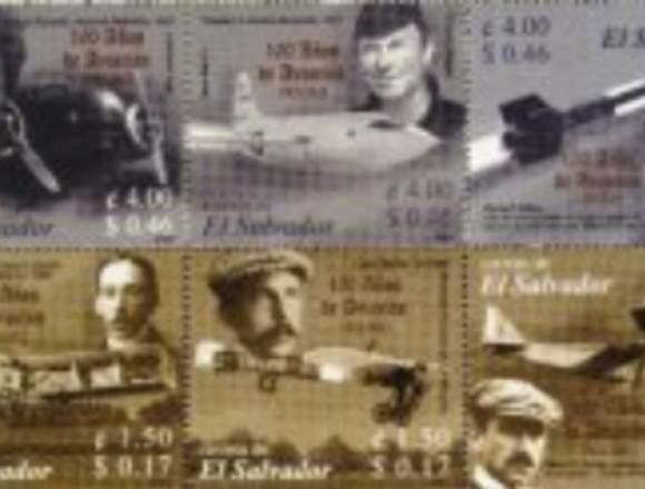 TIMBRES POSTALES HISTORIA DE LA AVIACION