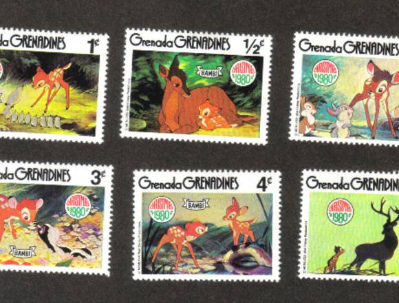 TIMBRES POSTALES BAMBI