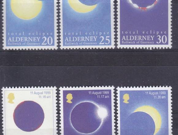 TIMBRES POSTALES ECLIPSE DE SOL