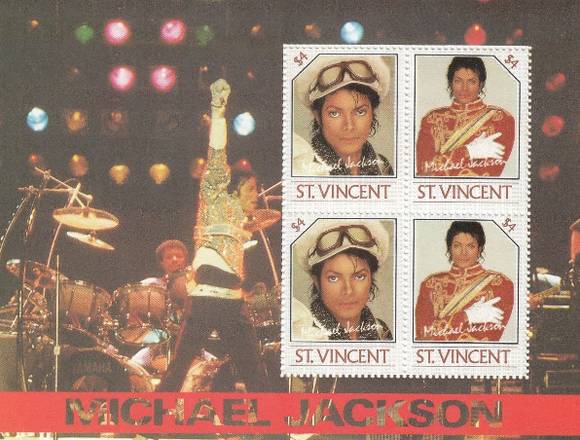 TIMBRES POSTALES MICHAEL JACKSON