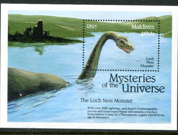 TIMBRE POSTAL MONSTRUO LAGO NESS