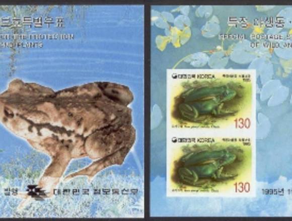 TIMBRES POSTALES RANAS