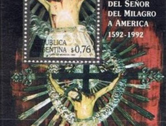 TIMBRE POSTAL CRISTO CRUCIFICADO