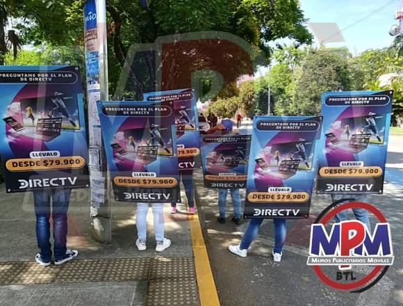 Servicio vehículos de publicidad móvil en Colombia