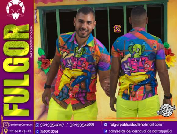 camisas de carnaval 