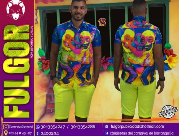 camisas de carnaval 