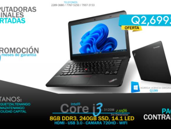 Nuevo producto de laptop CoreI3 Lenovo