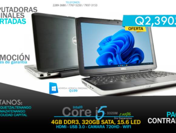 Nuevo Ingreso Laptop DELL COREI5 3RA GENERACION