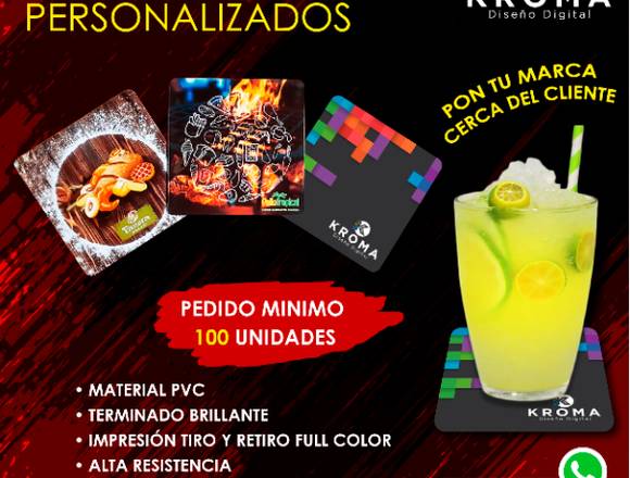 PORTA VASOS EN PVC - PROMOCIONALES