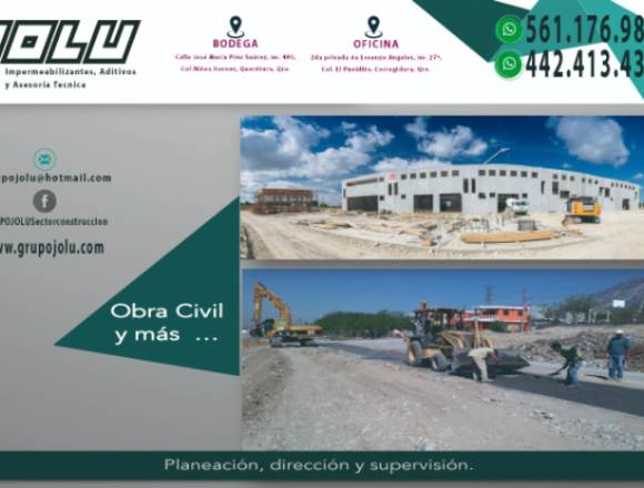 PLANEACION, DIRECCION DE OBRA CIVIL EN QRO.