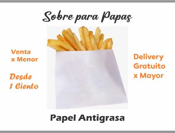 Sobres para Papas Fritas