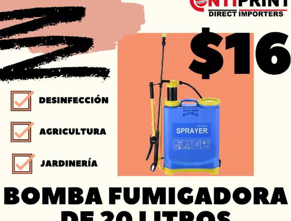 BOMBA DESINFECCIÓN, AGRICULTURA Y JARDINERIA