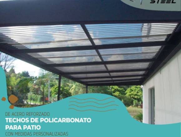 TECHOS DE POLICARBONATO PARA PATIO