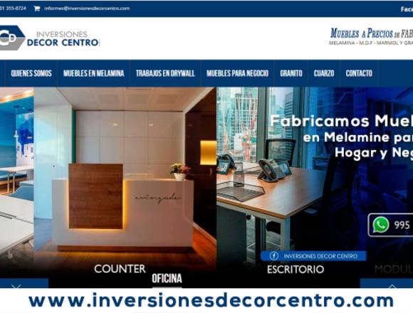 INVERSIONES DECOR CENTRO– MUEBLES MELAMINA