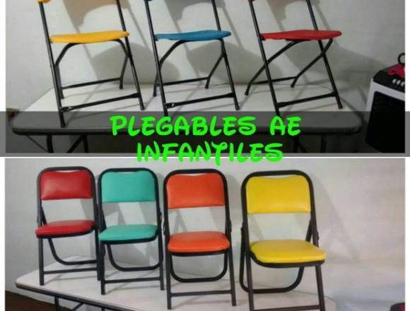 Sillas Infantiles Plegables de Plástico