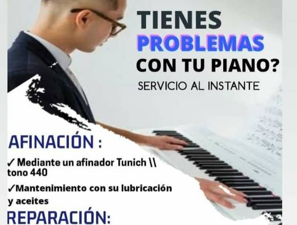 Técnico de pianos: AFINACIÓN, REPARACIÓN, TRASLADO