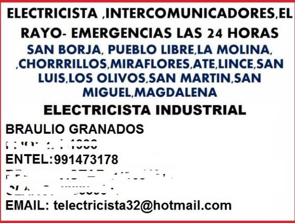 Electricista Surco Domicilio Maestro 991473178 