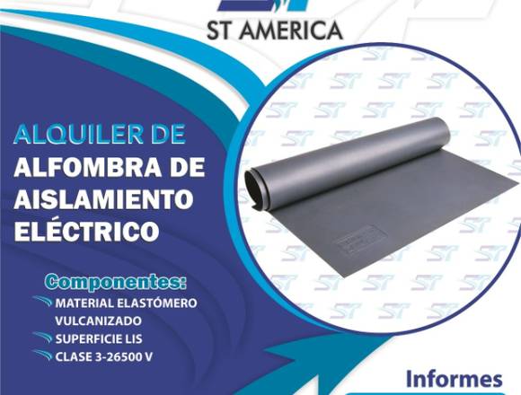 ¡ALQUILER DE ALFOMBRA DE AISLAMIENTO ELÉCTRICO! 