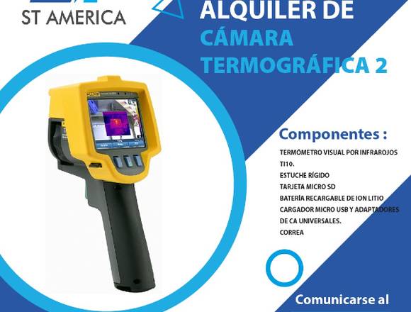 ALQUILER DE CÁMARA TERMOGRÁFICA Ti10 FLUKE! 