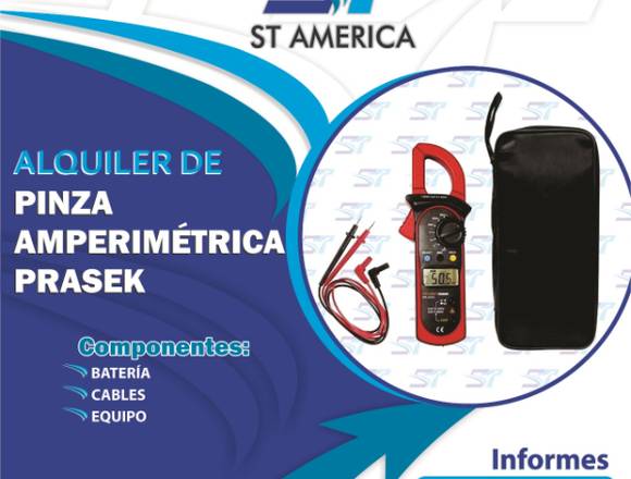 ¡ALQUILER DE PINZA AMPERIMETRICA! 