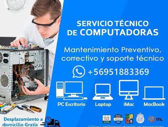 Servicio Técnico Soporte de PC y Notebook Todo Stg