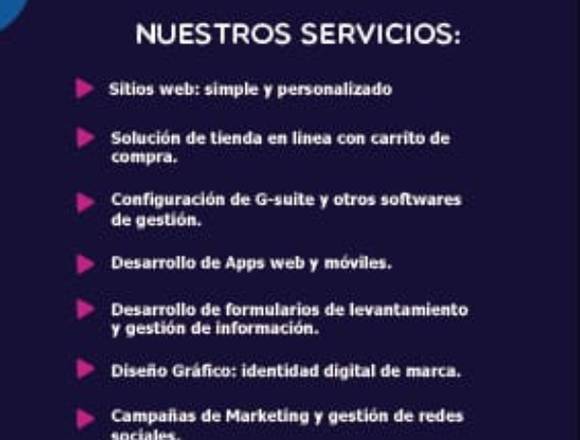 Servicios web y soluciones digitales