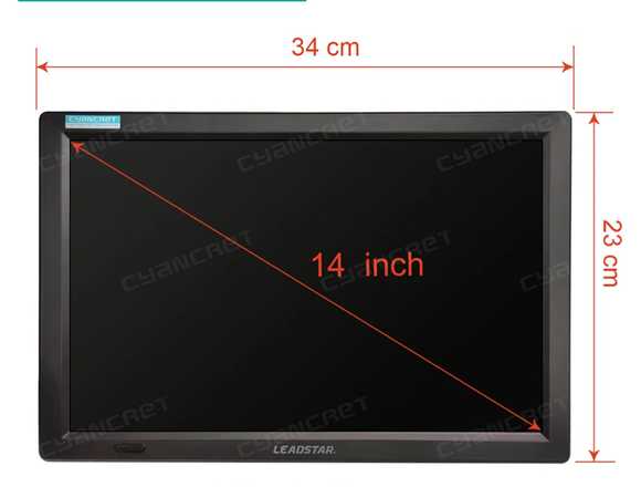 LEADSTAR D14C 14" Portable TV Without Battery