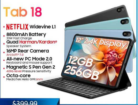 Blackview Tab 18 Tablet PC 12'' 2.4K FHD