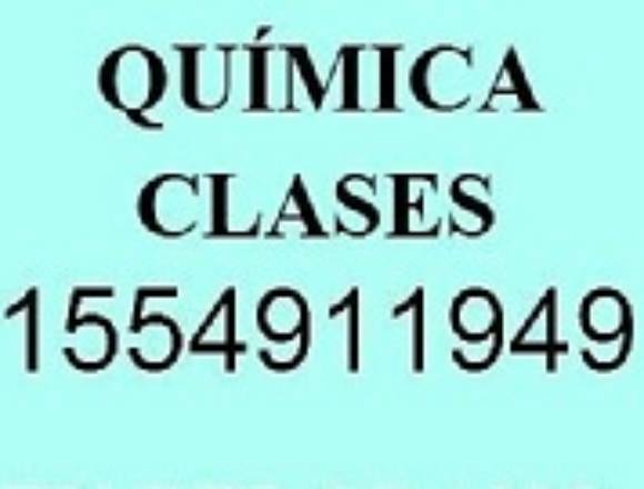 Quimica Profesor Particular Clases online virtual 