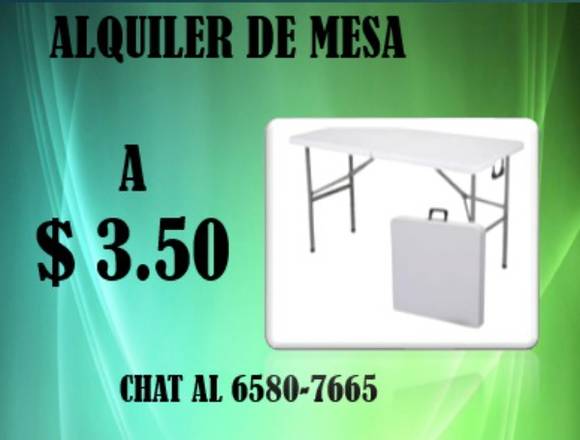 Alquiler de mesa de 4 pies en 3.50