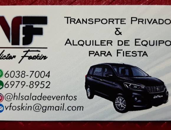 Servicio de Transporte Privado y acarreos 