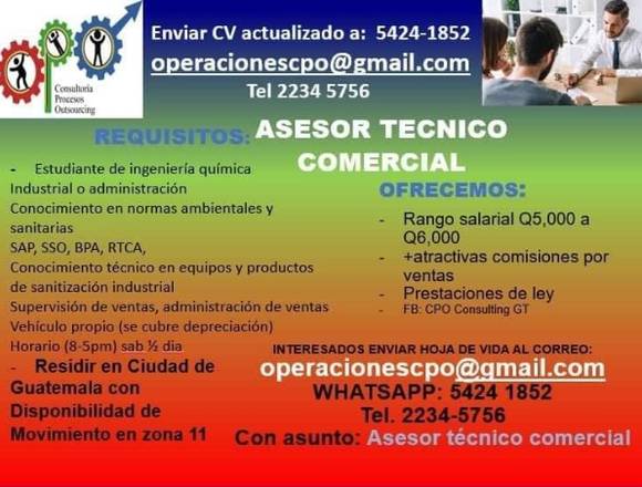 ASESOR TECNICO COMERCIAL 