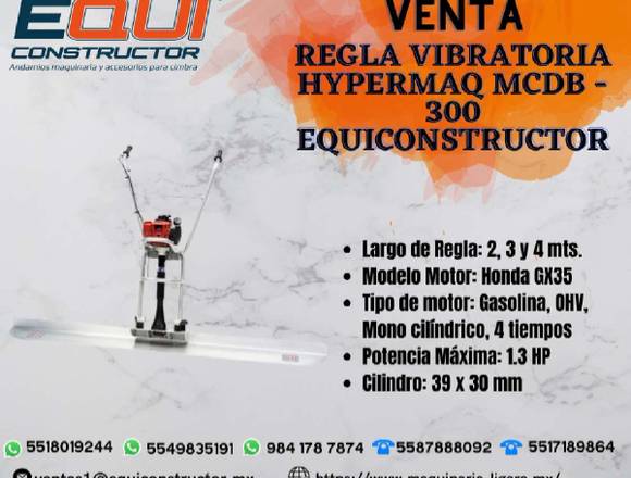 Venta de Regla Vibratoria HYPERMAQ MCDB-300