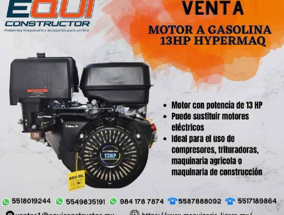 Venta de Motor a Gasolina 13 hp HYPERMAQ