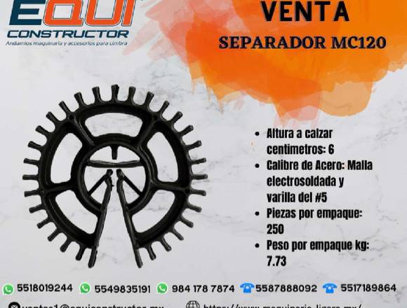 Venta de Separador MC120 EQUICONSTRUCTOR