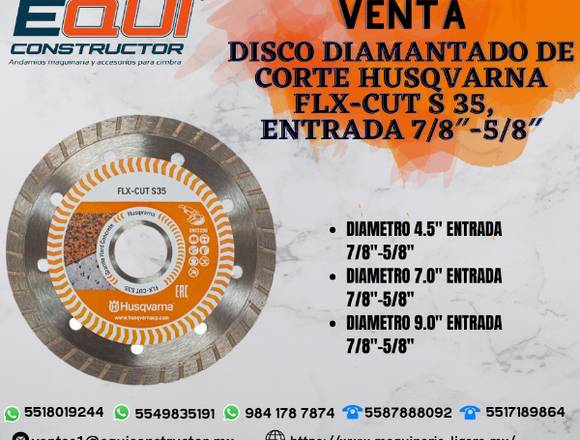 Venta de Disco Diamantado de Corte HUSQVARNA