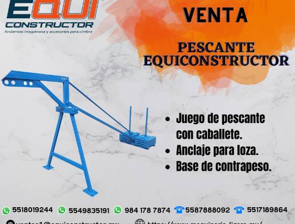 Venta de Pescantes EQUICONSTRUCTOR