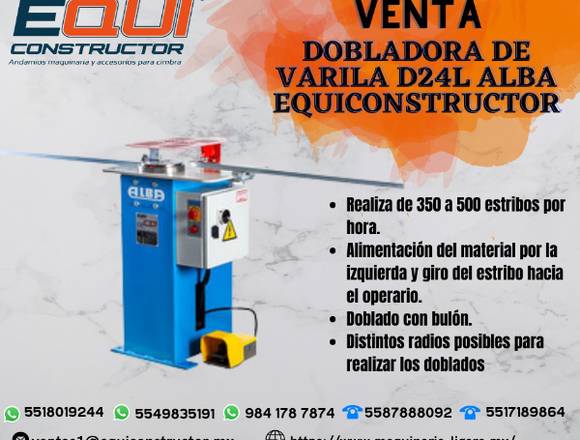 Venta de Dobladora de varilla D24L ALBA 