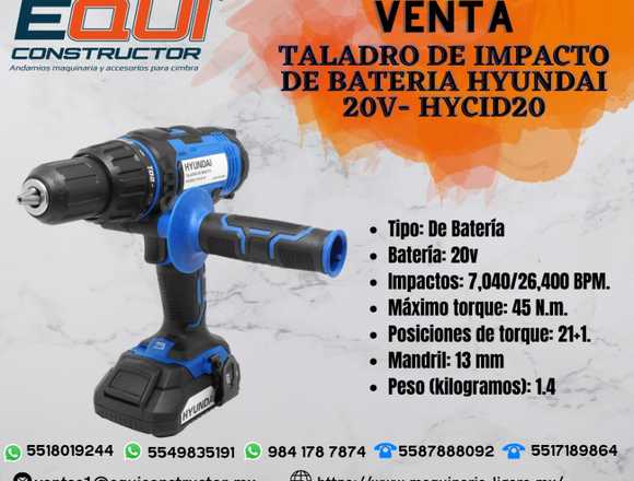 Venta de Taladro de Impacto de Bateria HYUNDAI