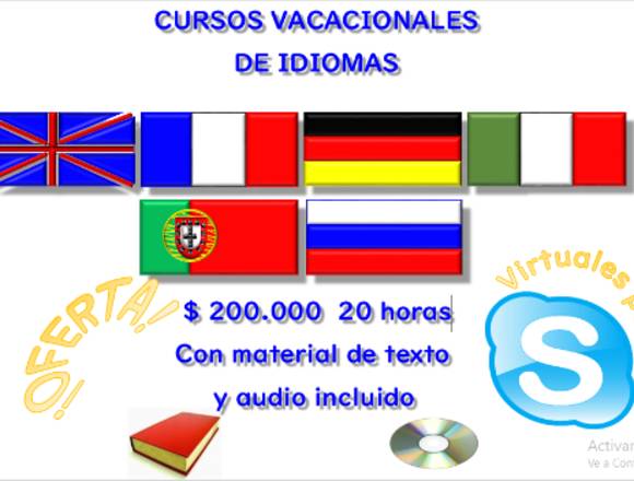 Clases virtuales de idiomas por Skype