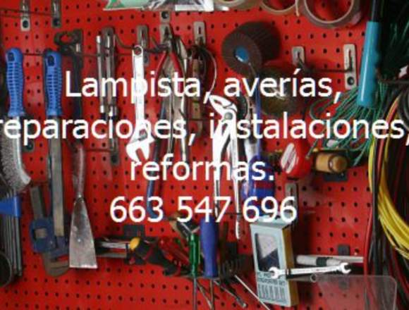 Lampista, averías, reparaciones.