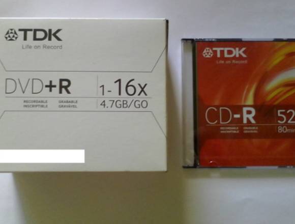 Cd Tdk Cd-r 52 X 80 Min 700 Mb/mo (caja De 10 Cd)