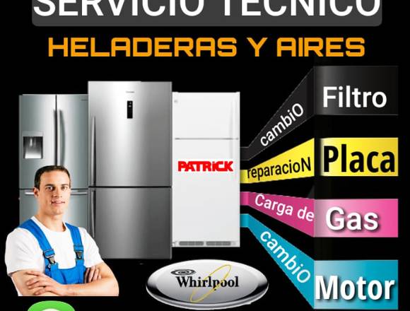 SERVICE HELADERAS CARGA GAS VLLA URQUIZA PQUE CHAS