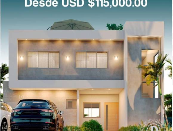 Villas BRISAS DEL CARIBE en venta en Punta Cana.