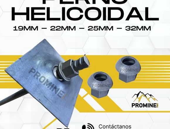 PERNO HELICOIDAL // PERFORACION EN MINA // PROMINE
