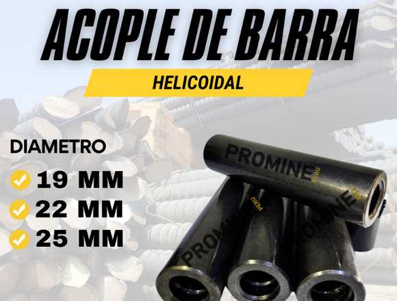 ACOPLES DE BARRA * HELICOIDAL 19MM * PROMINE