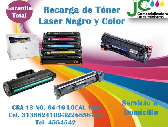 Servicio de Recarga de Tóner Laser Negro y Color