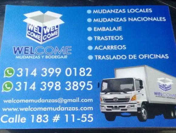 Welcome Mudanzas trasteos bodegaje empaque