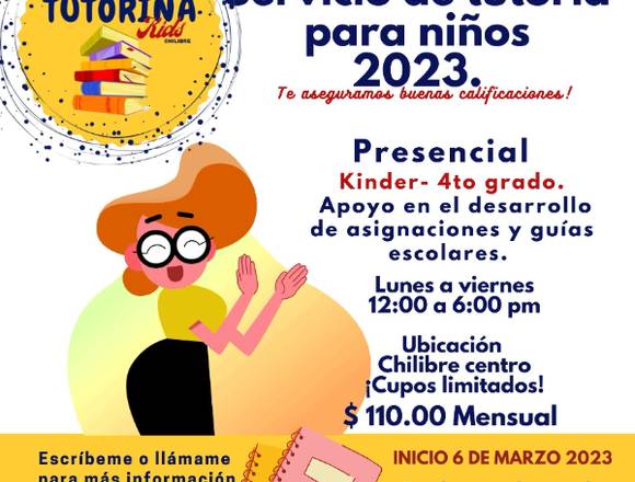 Servicio de tutoría para niños CHilibre