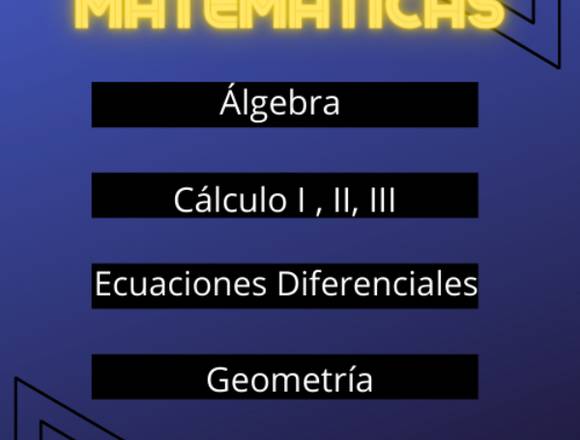 REALIZAMOS EXÁMENES DE MATEMÁTICAS, ESTADÍSTICA